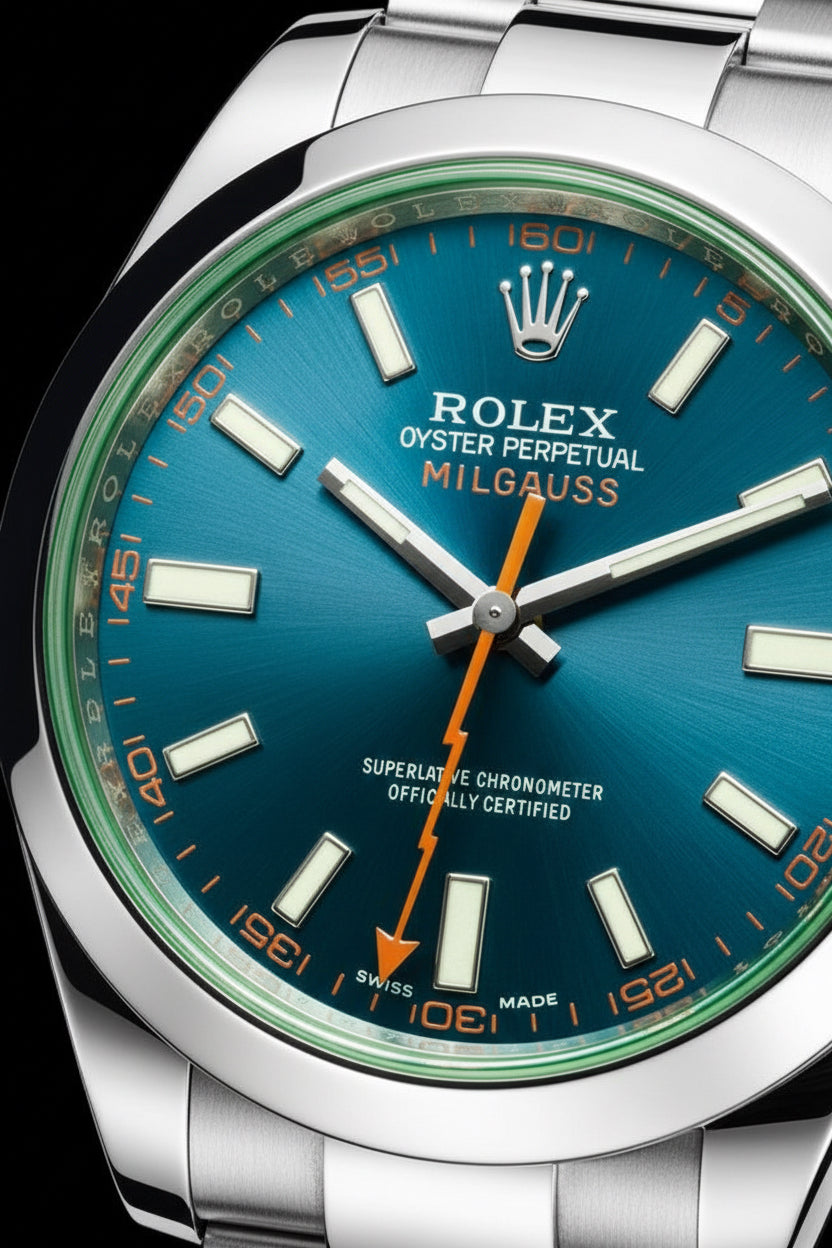 Montre classique Héritage Éclair vue détail boîtier acier — SALCIR Sénégal