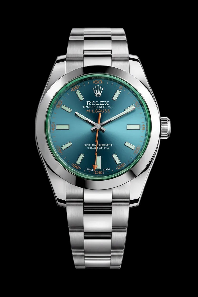Montre classique Héritage Éclair cadran bleu électrique trotteuse éclair — SALCIR Sénégal