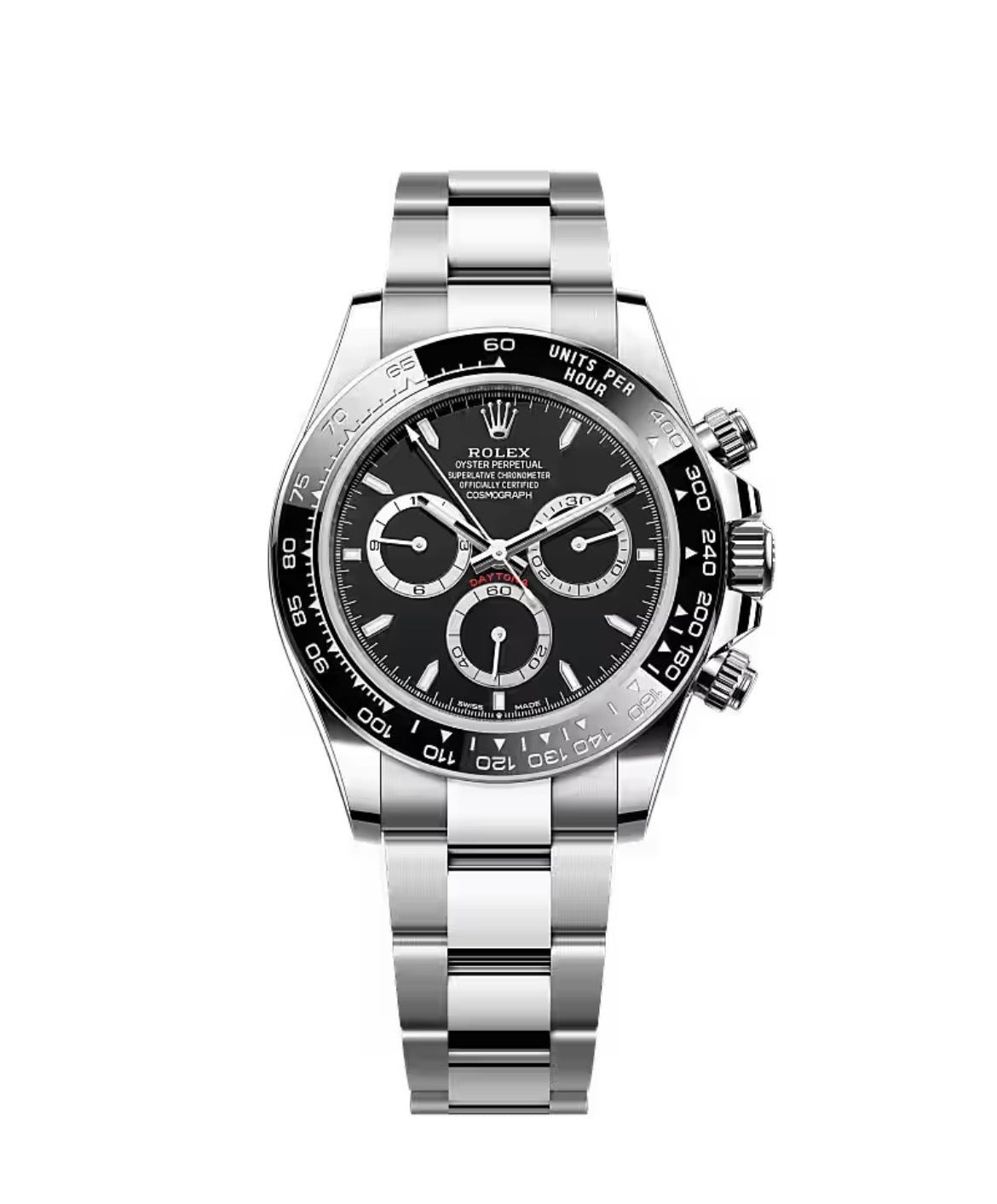 Chronographe Piste cadran noir boîtier acier — SALCIR Sénégal