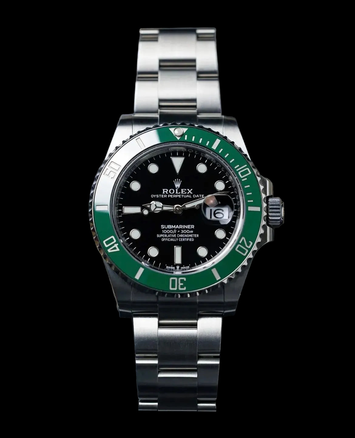 Rolex Submariner réplique premium cadran noir vert — SALCIR Dakar Sénégal
