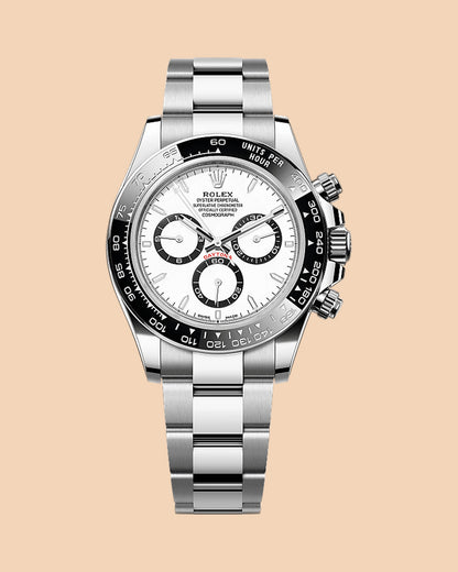 Montre SALCIR Piste Penda sur fond crème — chronographe de luxe à Dakar
